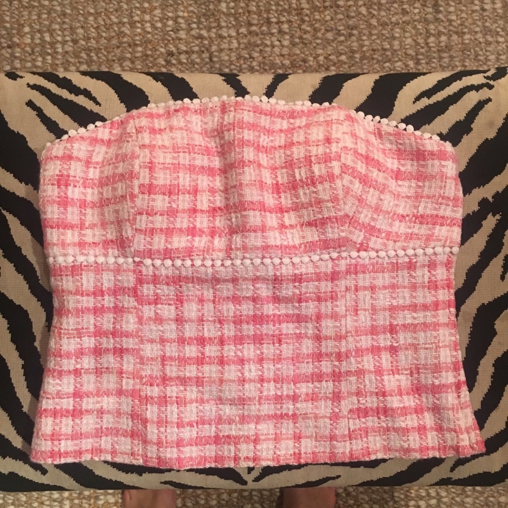 Lilly Pulitzer tweed tube top